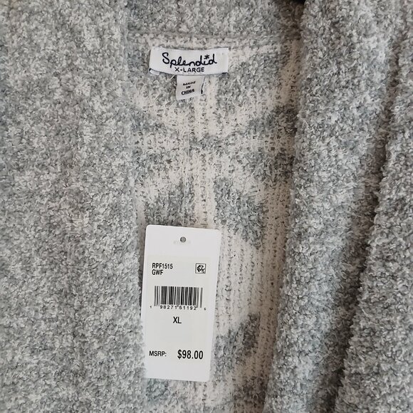 NWT Splendid Snowflake Ponoma Fuzzy Robe Size XL - Picture 8 of 10